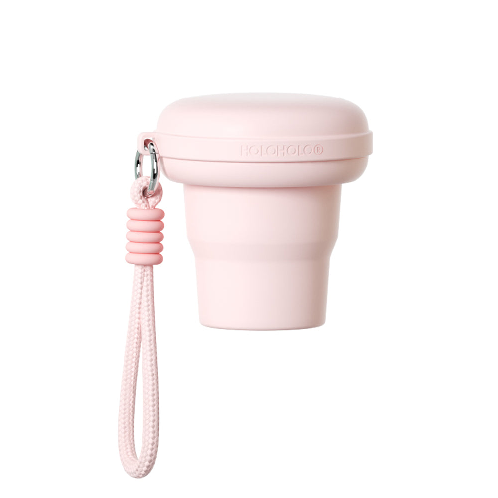 Macaron™ Eco-friendly Compact Foldable Water Cup with Lid & Handle-6.7oz