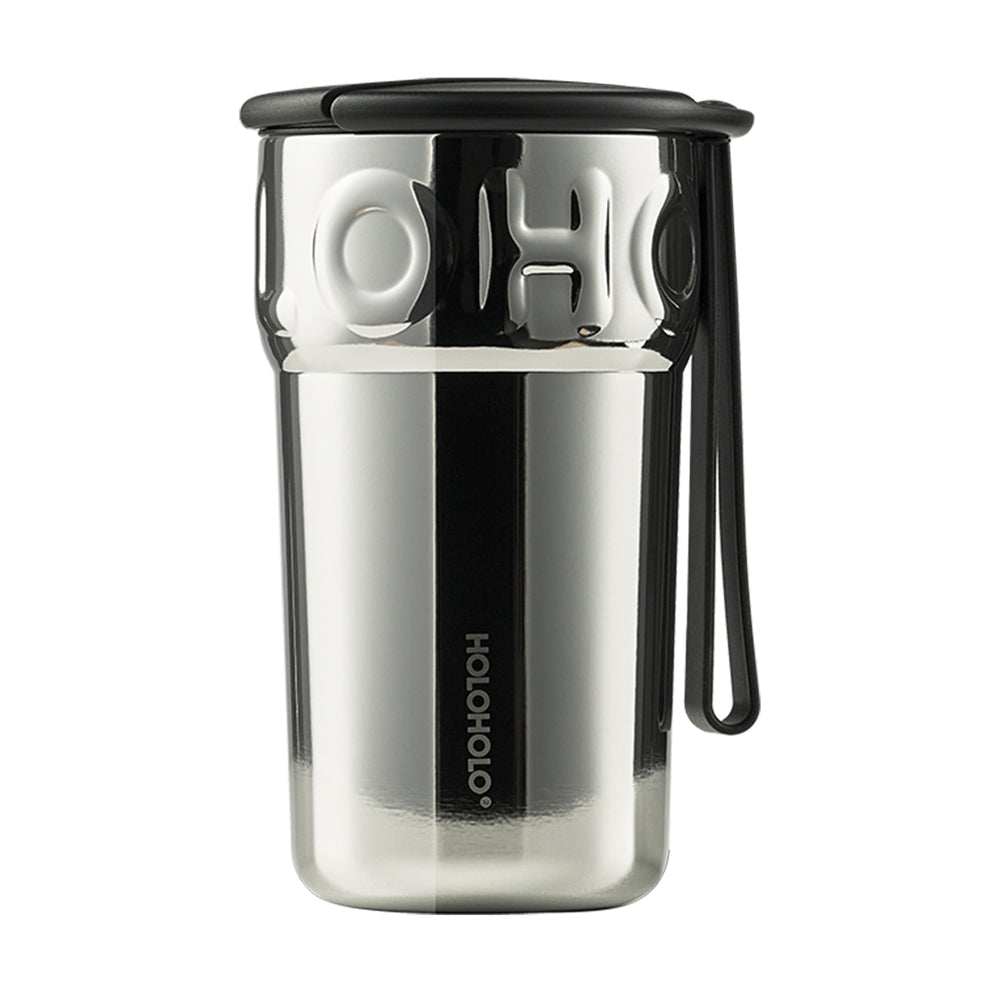 Cream Latté™ Vacuum Insulated Coffe Mug with Silicone Handle - 13oz